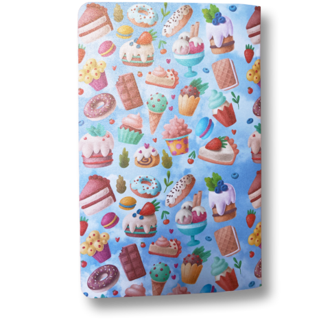 Sweets and Cakes Notebook Back Sweets and Cakes Notebook Back